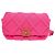 Cinto Chanel 19 em jersey acolchoado Rosa