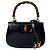 Borsa a tracolla mini 2 vie Gucci Old Bamboo Nero