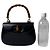 Borsa a tracolla mini 2 vie Gucci Old Bamboo Nero - vista 11