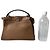 Borsa a tracolla Mini Fendi Peekaboo Selleria Marrone - vista 12