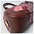 Triomphe Céline Borsa Celine in Tweed x Pelle Marrone Rosa Bordò - vista 11