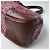 Triomphe Céline Borsa Celine in Tweed x Pelle Marrone Rosa Bordò - vista 12