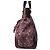 Triomphe Céline Borsa Celine in Tweed x Pelle Marrone Rosa Bordò - vista 3