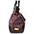 Triomphe Céline Borsa Celine in Tweed x Pelle Marrone Rosa Bordò - vista 4