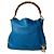 Borsa a tracolla in pelle Gucci Bamboo Diana Blu