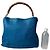 Borsa a tracolla in pelle Gucci Bamboo Diana Blu - vista 10