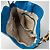 Borsa a tracolla in pelle Gucci Bamboo Diana Blu - vista 7