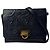 Gancini Borsa a tracolla in pelle nera Salvatore Ferragamo Nero