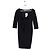 Vestido de algodón negro Red Valentino