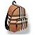 Zaino Burberry Jeff Check Marrone Nero Rosa Bianco Beige - vista 10