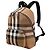 Zaino Burberry Jeff Check Marrone Nero Rosa Bianco Beige - vista 3