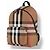 Zaino Burberry Jeff Check Marrone Nero Rosa Bianco Beige - vista 6