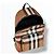Zaino Burberry Jeff Check Marrone Nero Rosa Bianco Beige - vista 7