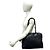 Borsa Tote Chanel Vintage Coco Mark in pelle caviar Nero - vista 2