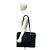 Borsa Tote a catena Chanel Vintage Coco Mark Logo in pelle caviar Nero - vista 2