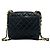 Chanel Vintage Matelassé Coco Mark Schultertasche aus Lammleder Schwarz - Ansicht 3