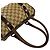 Borsa Boston Gucci in tela e pelle marrone - vista 4