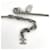 Collana Chanel Argento con Design Coco Mark - vista 3