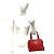 Borsa Mini Tote Chanel Coco Mark Wild Stitch in pelle Rosso - vista 2