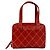 Borsa Mini Tote Chanel Coco Mark Wild Stitch in pelle Rosso - vista 3