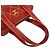 Borsa Mini Tote Chanel Coco Mark Wild Stitch in pelle Rosso - vista 4