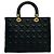 Borsa Tote Mini Lady Cannage Christian Dior Nero - vista 3