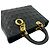 Borsa Tote Mini Lady Cannage Christian Dior Nero - vista 4