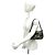 Borsa Semi-One Shoulder Fendi Zucchino FF Pattern Marrone Nero - vista 2