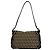 Borsa Semi-One Shoulder Fendi Zucchino FF Pattern Marrone Nero - vista 3