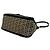 Borsa Semi-One Shoulder Fendi Zucchino FF Pattern Marrone Nero - vista 8
