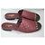 Mules matelassé Chanel in pelle bordeaux e nera con catena dorata Nero Bordò Gold hardware - vista 2