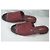 Mules matelassé Chanel in pelle bordeaux e nera con catena dorata Nero Bordò Gold hardware - vista 3