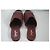 Mules matelassé Chanel in pelle bordeaux e nera con catena dorata Nero Bordò Gold hardware - vista 4