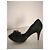 Schwarze Chanel High-Heel-Schuhe mit Rüschendetail - Ansicht 11