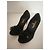 Schwarze Chanel High-Heel-Schuhe mit Rüschendetail - Ansicht 2