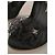 Schwarze Chanel High-Heel-Schuhe mit Rüschendetail - Ansicht 4