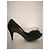 Schwarze Chanel High-Heel-Schuhe mit Rüschendetail - Ansicht 9