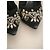 Décolleté Casadei neri con strass Nero - vista 3