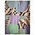 Vintage Emilio Pucci Seidenkleid Weiß Blau Beige Grün Lila - Ansicht 6