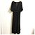 Autre Marque LIBJOIE Ausgestelltes Maxikleid mit Raffgurtel Schwarz - Ansicht 2