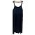 Autre Marque Americana Mesh Combo Kleid Blau Marineblau