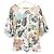 Autre Marque Top de mangas abullonadas con estampado botánico Dries Van Noten Blanco