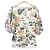 Autre Marque Top de mangas abullonadas con estampado botánico Dries Van Noten Blanco - vista 2