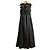 Autre Marque Snidel Rüschen-Camisole-Kleid Set Braun Anthrazitgrau