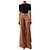 Chloé Plissierte weite Hose aus Baumwolle in Braun - size UK 6 - Ansicht 2