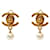 Chanel Orecchini Pearl Drop Turnlock Gold D'oro