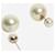 Orecchini con perle Dior crema Crudo  - vista 3