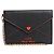 Miu Miu Black Madras love envelope wallet