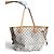 Louis Vuitton Bolso tote Neverfull MM Damier Azur Cream 2012 Crudo