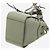 Loewe Mini borsa 2way Hammock in pelle Verde - vista 11